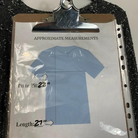 Additions by Chico's Loose Knit Sweater Size 2 Shirt Top Pullover Black White - Picture 6 of 15